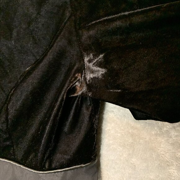 Vtg Stage Accents Women Dark Romantic Whimisgoth Fairy Grunge Velvet Dress 10 - Picture 11 of 12